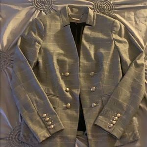 WHBM Plaid Suit Jacket